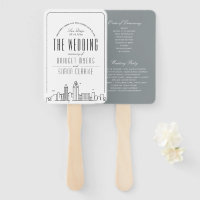 Mariage San Diego | Ventilateur main du programme 
