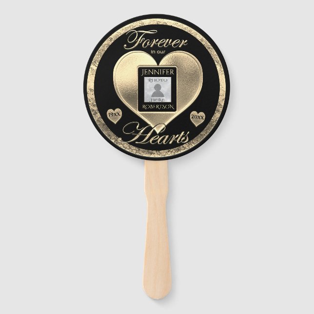 Éventail Mémorial personnalisé (Devant)