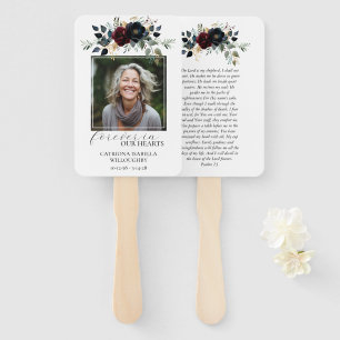 Éventail Mémorial photo floral de la marine de Bourgogne