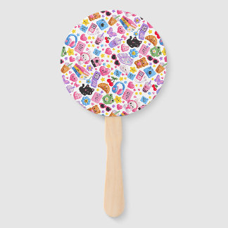Éventail Mignon motif esthétique Y2K Kawaii sans couture –