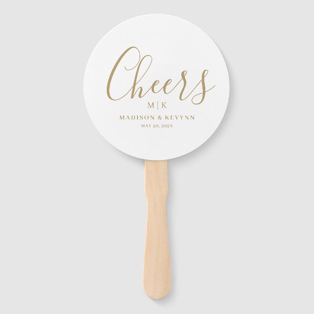 Éventail Minimal et chic | MARIAGE (Devant)