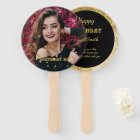 Moderne élégant chic noir et or doux 16