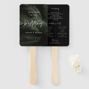 Éventail Moody Tropics Wedding Program