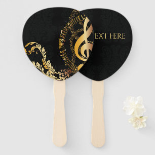 Éventail Music Note Design élégant et luxueux