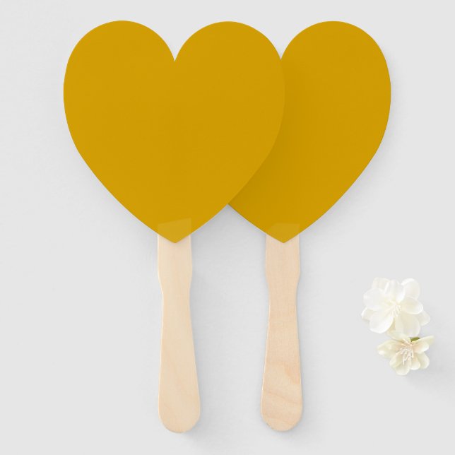 Éventail Mustard Yellow (Devant et derrière)