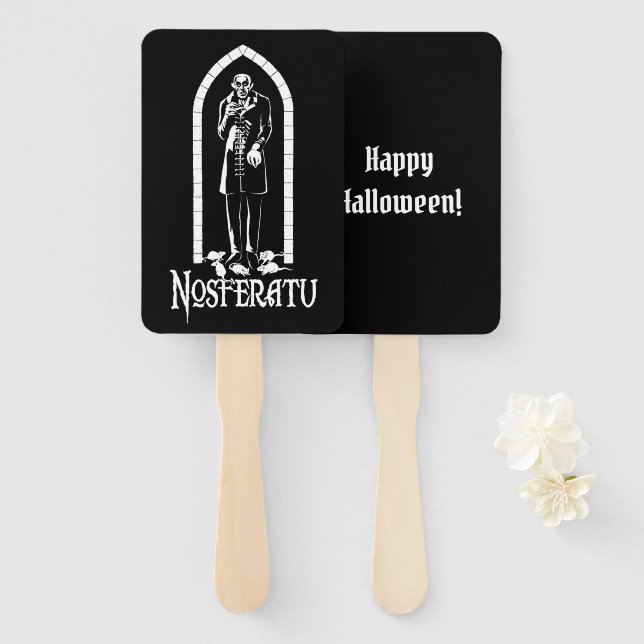 Éventail Nosferatu Vampire personnalisable (Devant et derrière)