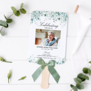 Éventail Ordre de service des eucalyptus Ensemble Feuille