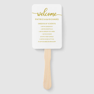 Éventail Ordre mariage des événements Calendrier Calendrier