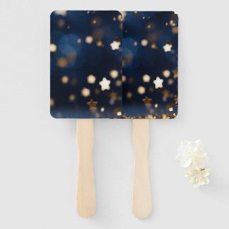 Éventail Paillettes Étoile Dorée