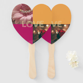 Éventail Paquet décoré d'éventails portatifs pour invités