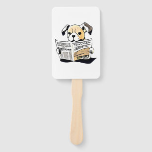 Éventail Pawsitive News Chien Lecture Journal T-shirt