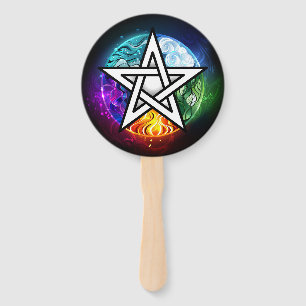 Éventail pentagramme du Wiccan