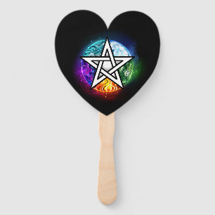 Éventail pentagramme du Wiccan