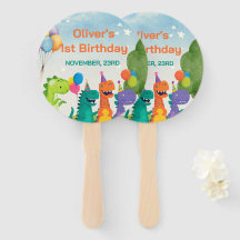 Petit Dino 1er Anniversaire Ensemble d'éventails
