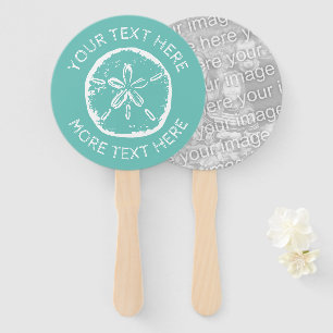 Éventail Photo de mariage de plage de sable sur mesure en d