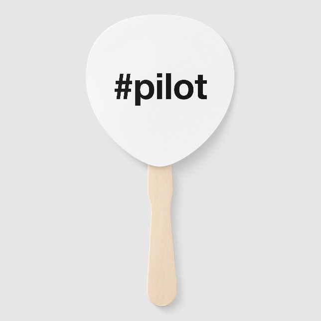 Éventail PILOTE Hashtag (Devant)