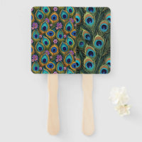 Plumage de paon floral vibrant boho