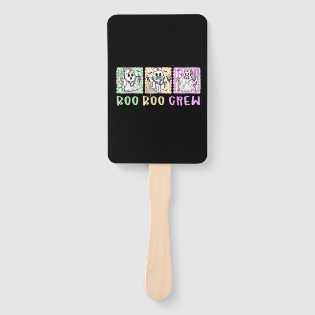 Éventail Preppy Boo Crew Nurse Halloween Costume Women Men  (Devant)