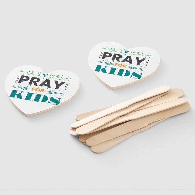 Éventail Priez pour les enfants (Non-assemblé)