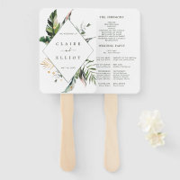 Programme de cérémonie de Mariage écologique du fe