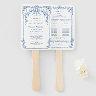 Éventail Programme de cérémonie des Mariages ornés du Victo