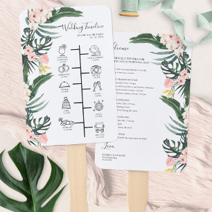 Éventail Programme de Mariage Cocktail - Icône de Mariage d