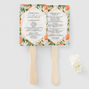 Éventail Programme de mariage d'agrumes et de menthe Ventil