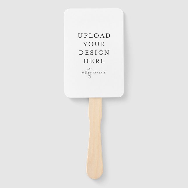 Éventail Programme de mariage des fans de 4 po x 6 po (Devant)