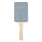 Programme de mariage élégant moderne bleu poussiér