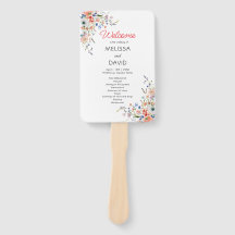 Programme de mariage floral élégant