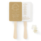 Programme de mariage Monogramme de la crête feuill