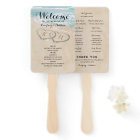 Programme de mariage tropical vintage bord de mer