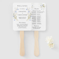 Programme de trame de couronne Fleur sauvage bleu