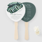 Programme Tropical Monstera Palm Leaf Wedding