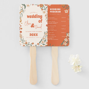 Éventail Programmes de mariage super Florar Vintage rétro