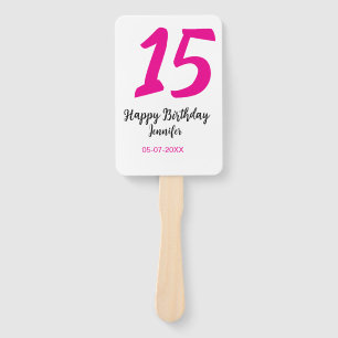 Éventail quiencenera 15e anniversaire ajouter date année te