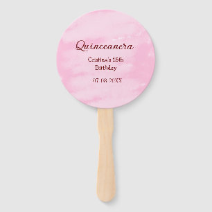 Éventail Quinceanera anos 15e anniversaire ajouter nom text