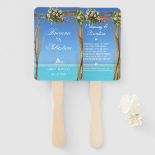 Éventail Réception Floral Summer Beach Wedding Gate