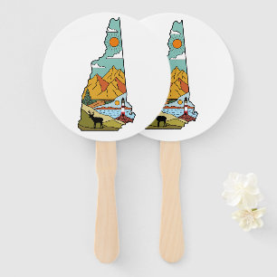 Éventail Retro Concord New Hampshire White Mountain