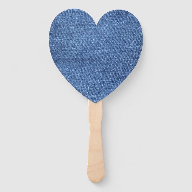 Éventail Revêtement bleu blanc Denim - Regarder l'image (Devant)