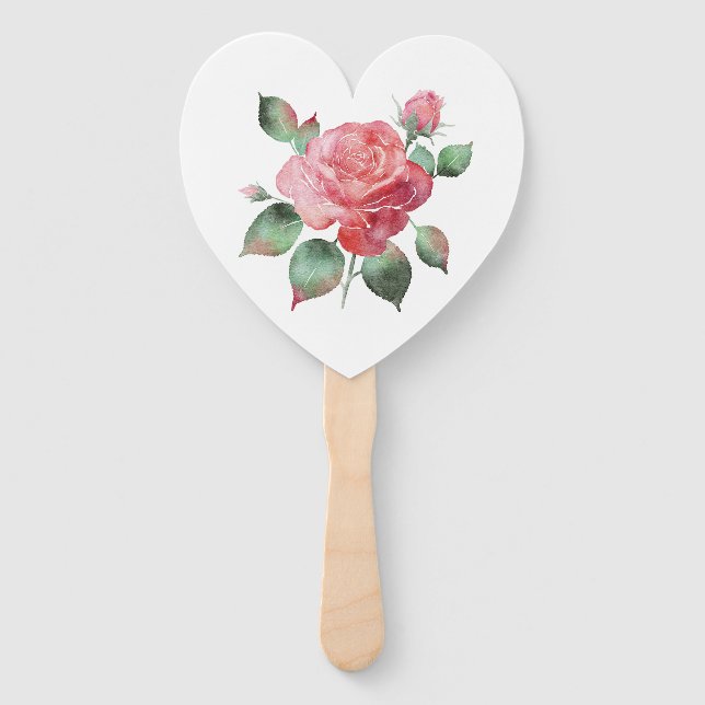 Éventail Rose précis (Devant)