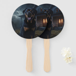 Éventail Rottweiler Halloween Épouvantable