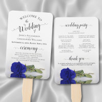 Royal Blue ou Cobalt Rose Élégant programme de mar