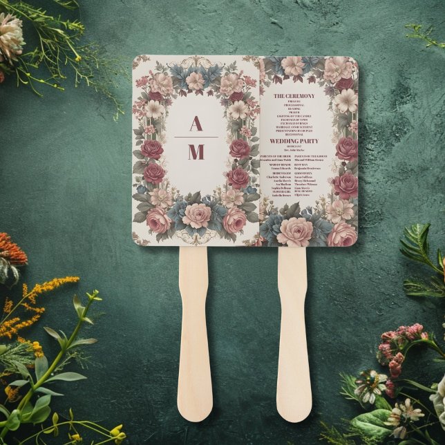 Éventail Royal Victorian Whimsical Floral Mariage (Créateur téléchargé)