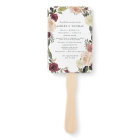 Rustic Bloom Wedding Programme