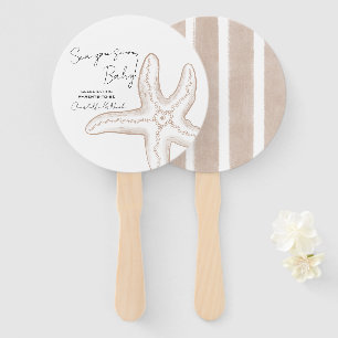 Éventail Sea You Soon Baby Shower Ensemble de Ventilateurs