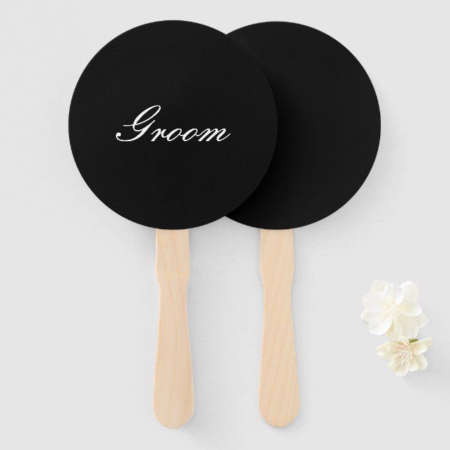 ÉVENTAIL SIGNE DE BRIDE, FÊTE DES MARIÉES (Devant et derrière)