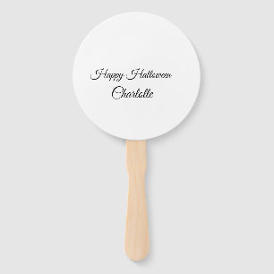 Éventail SIMPLE MINIMAL.CUTIE AJOUTEZ NOM BÉBÉ joyeux Hallo