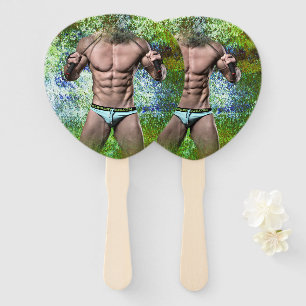 Éventail SlipperyJoe's homme adulte très musclé torse nu