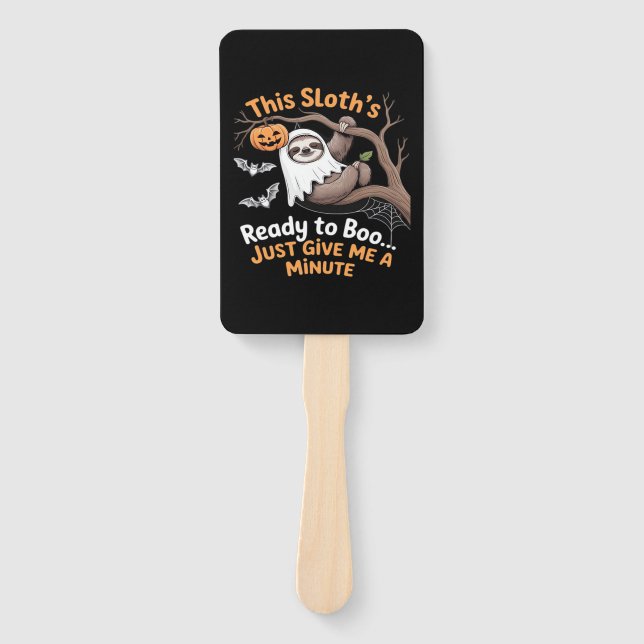 Éventail Sloth Halloween Sloths Cute Bat Vampire Essentiel (Devant)
